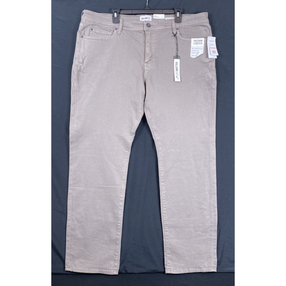 William Rast Dean Slim Straight Fit 40x32 Men's Jeans Stretch New "Driftwood"